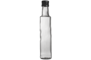 Бутылка стеклянная "Дорика" с пробкой, 250 мл