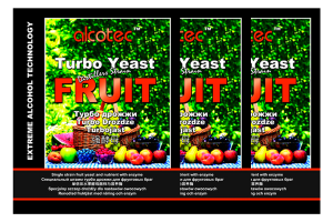 Комплект: Спиртовые дрожжи Alcotec "Fruit Turbo", 60 г, 3 шт. 