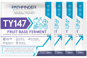 Комплект: Спиртовые дрожжи Pathfinder "Fruit Base Ferment", 120 г, 4 шт. 