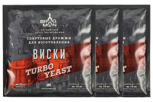 Комплект: Спиртовые дрожжи Bragman "Whisky Turbo", 72 г, 3 шт. 